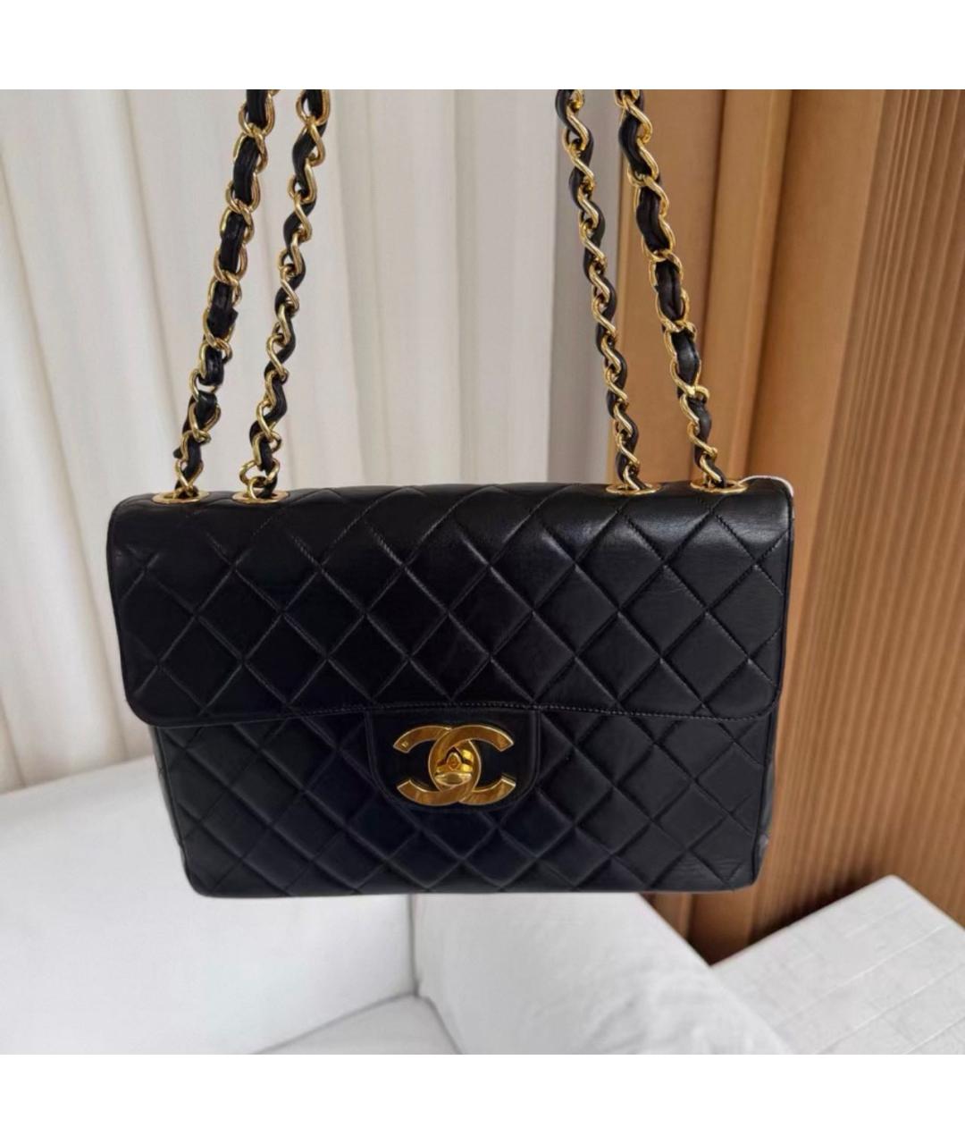 CHANEL Черная кожаная сумка через плечо, фото 4