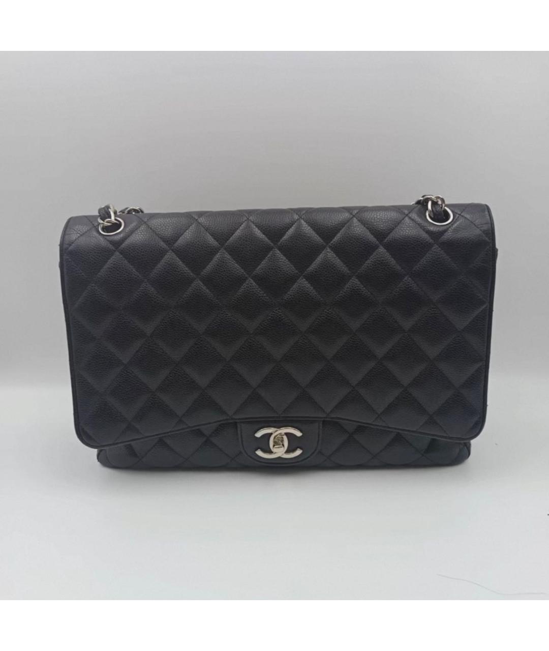 CHANEL Черная кожаная сумка через плечо, фото 6
