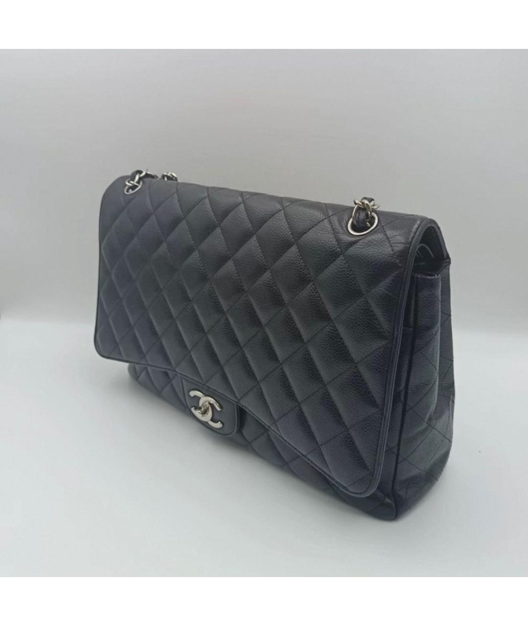 CHANEL Черная кожаная сумка через плечо, фото 3