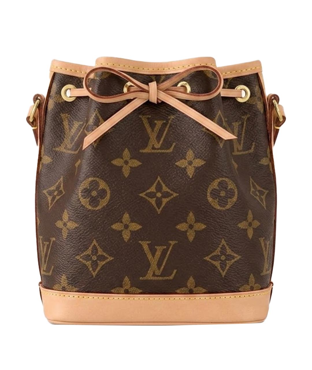 LOUIS VUITTON Коричневая кожаная сумка через плечо, фото 1