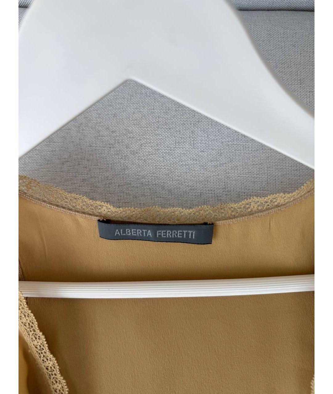 ALBERTA FERRETTI Шелковая майка, фото 5