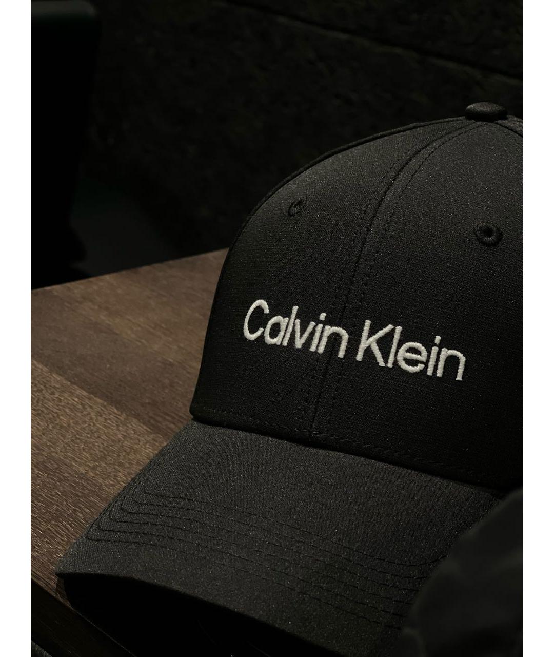 CALVIN KLEIN Черная хлопковая кепка/бейсболка, фото 5