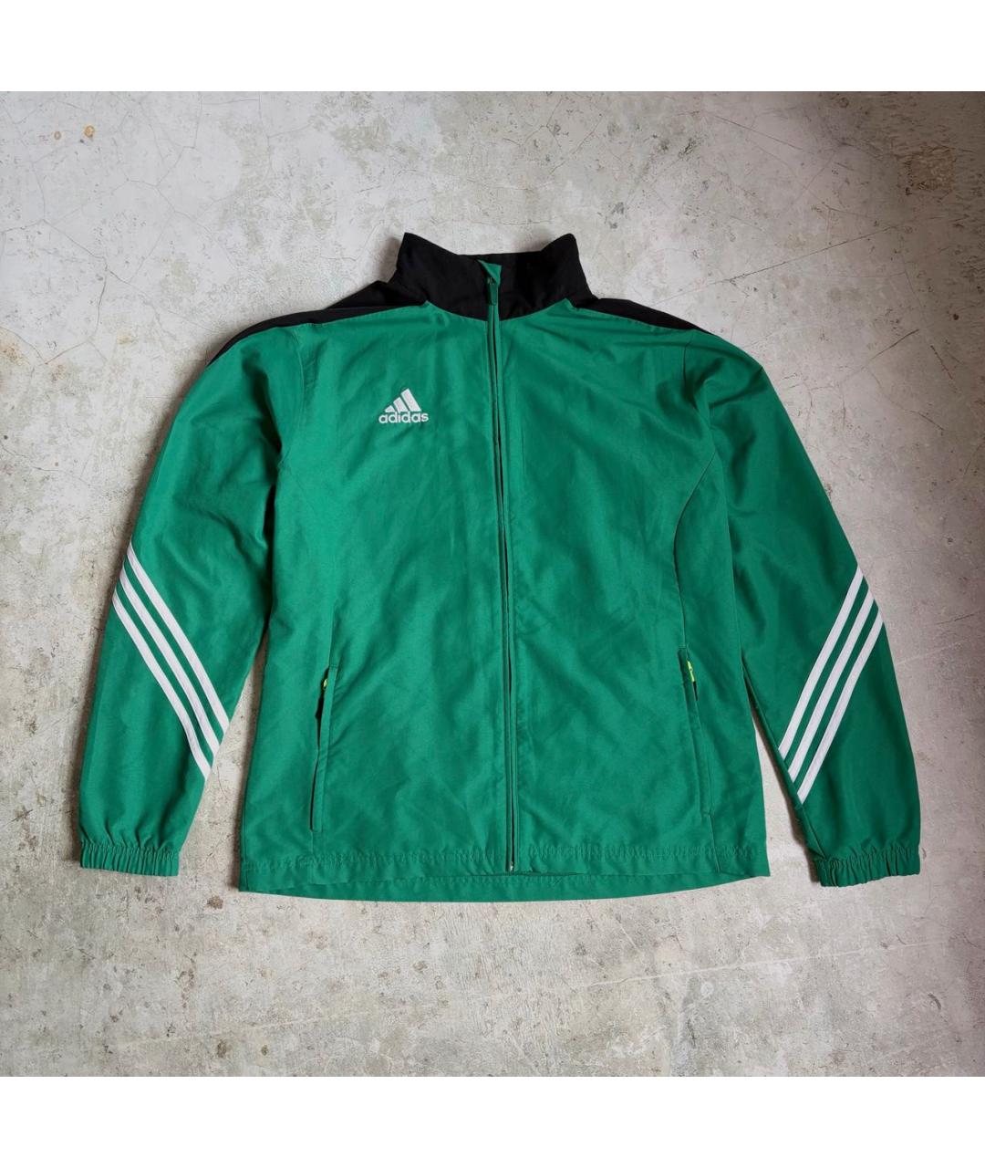 ADIDAS Зеленая полиэстеровая спортивная куртка, фото 2