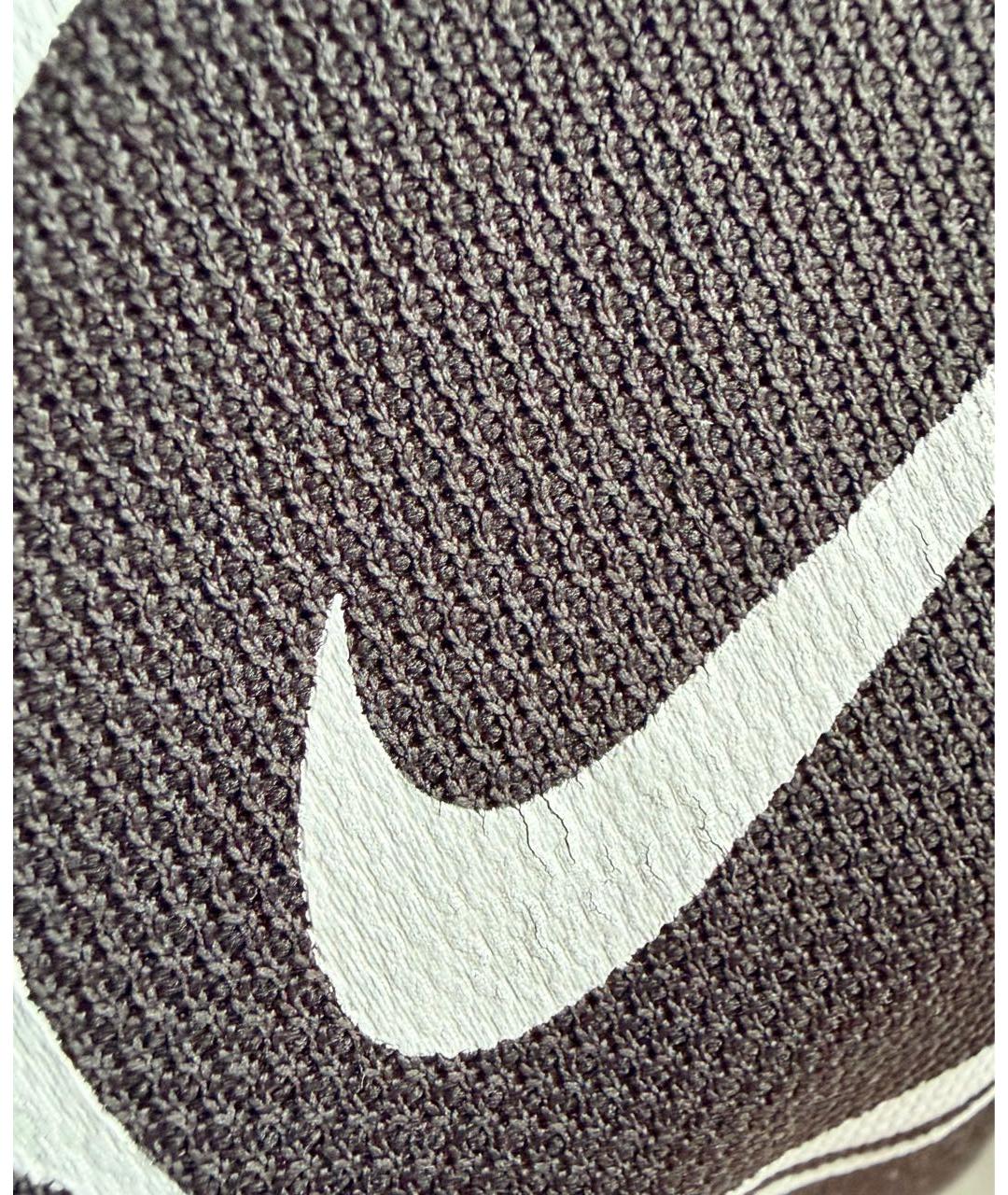 NIKE Черная хлопко-полиэстеровая футболка, фото 6