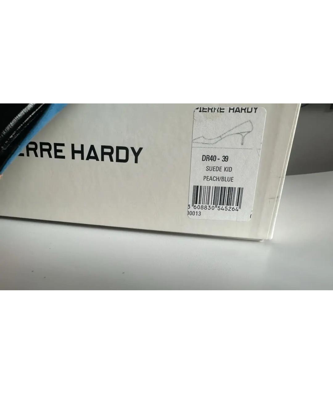 PIERRE HARDY Мульти замшевые лодочки на низком каблуке, фото 8