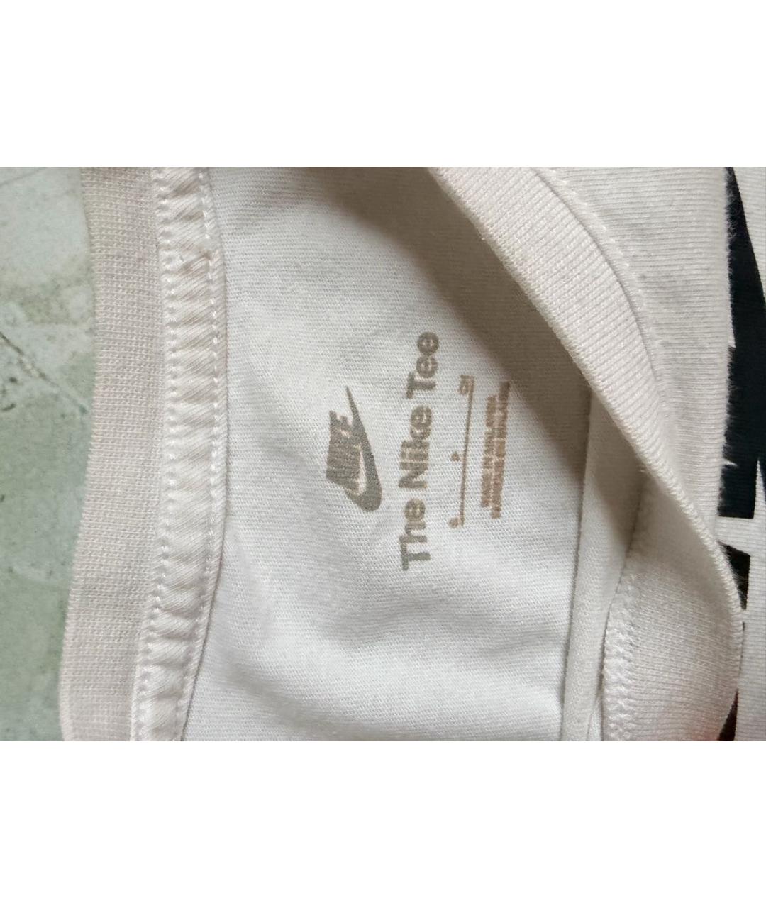 NIKE Белая хлопковая футболка, фото 4