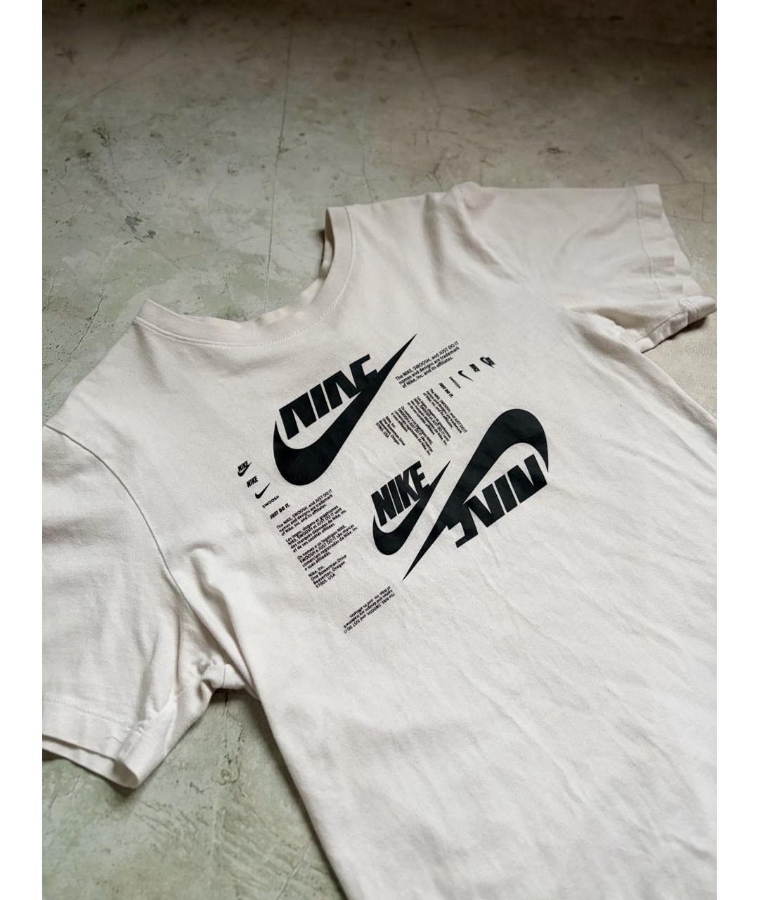 NIKE Белая хлопковая футболка, фото 3