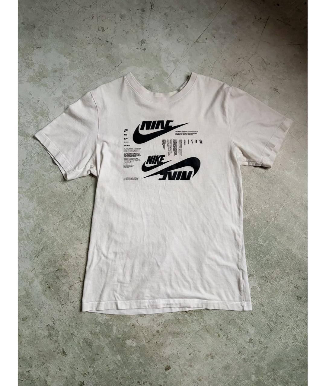NIKE Белая хлопковая футболка, фото 2