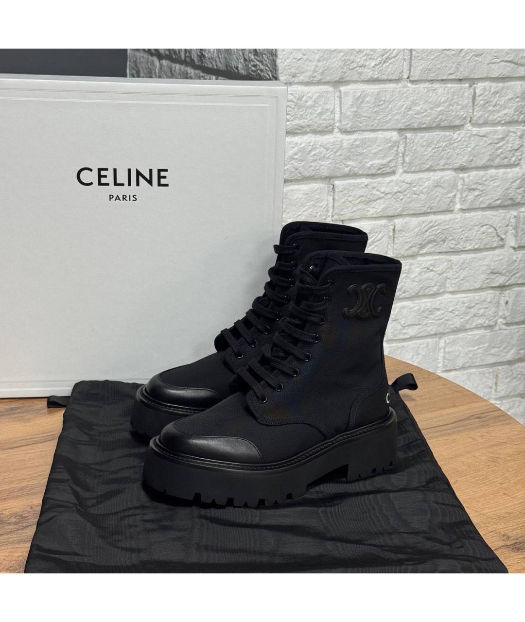 CELINE Черные ботинки, фото 2