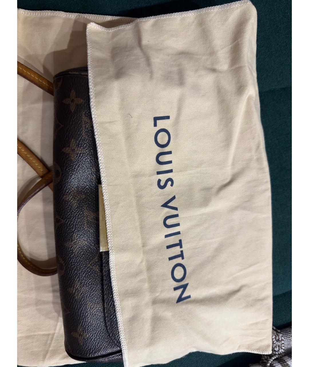 LOUIS VUITTON Коричневая канва сумка через плечо, фото 2