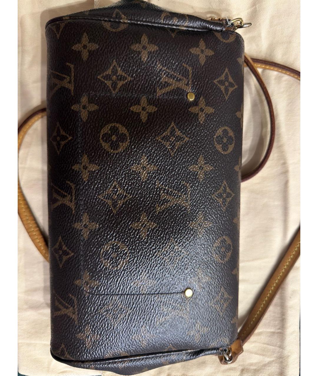 LOUIS VUITTON Коричневая канва сумка через плечо, фото 4