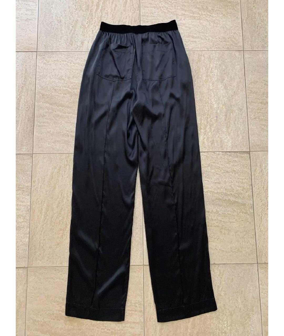 TOM FORD Черные шелковые прямые брюки, фото 2