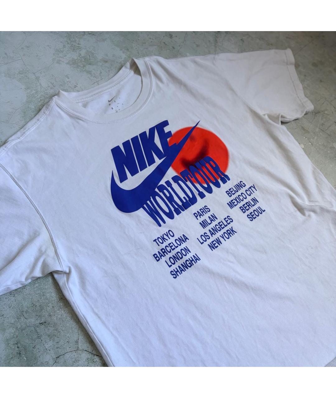 NIKE Белая хлопковая футболка, фото 3
