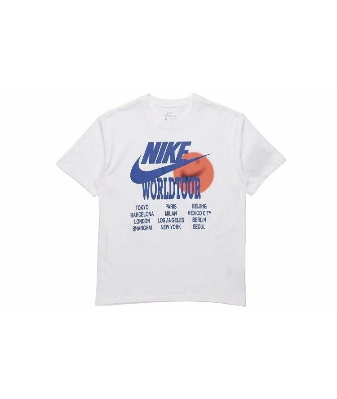 NIKE Белая хлопковая футболка, фото 1