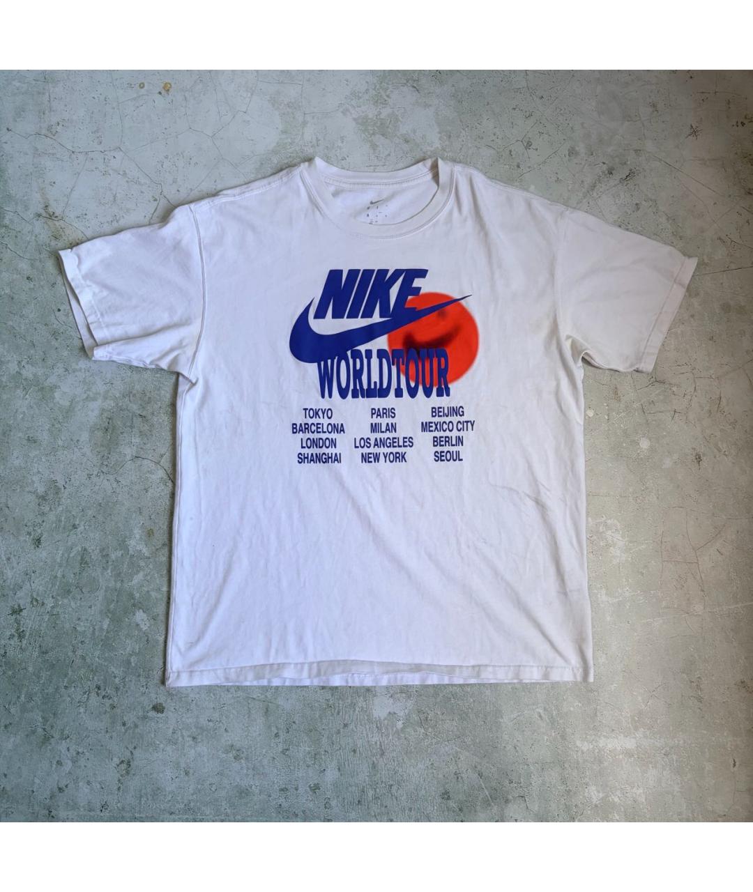 NIKE Белая хлопковая футболка, фото 2