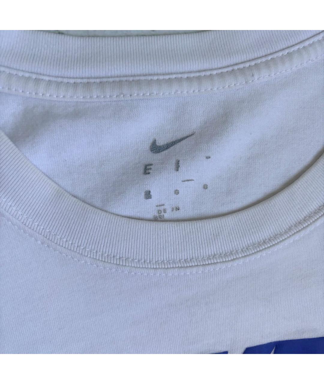 NIKE Белая хлопковая футболка, фото 4
