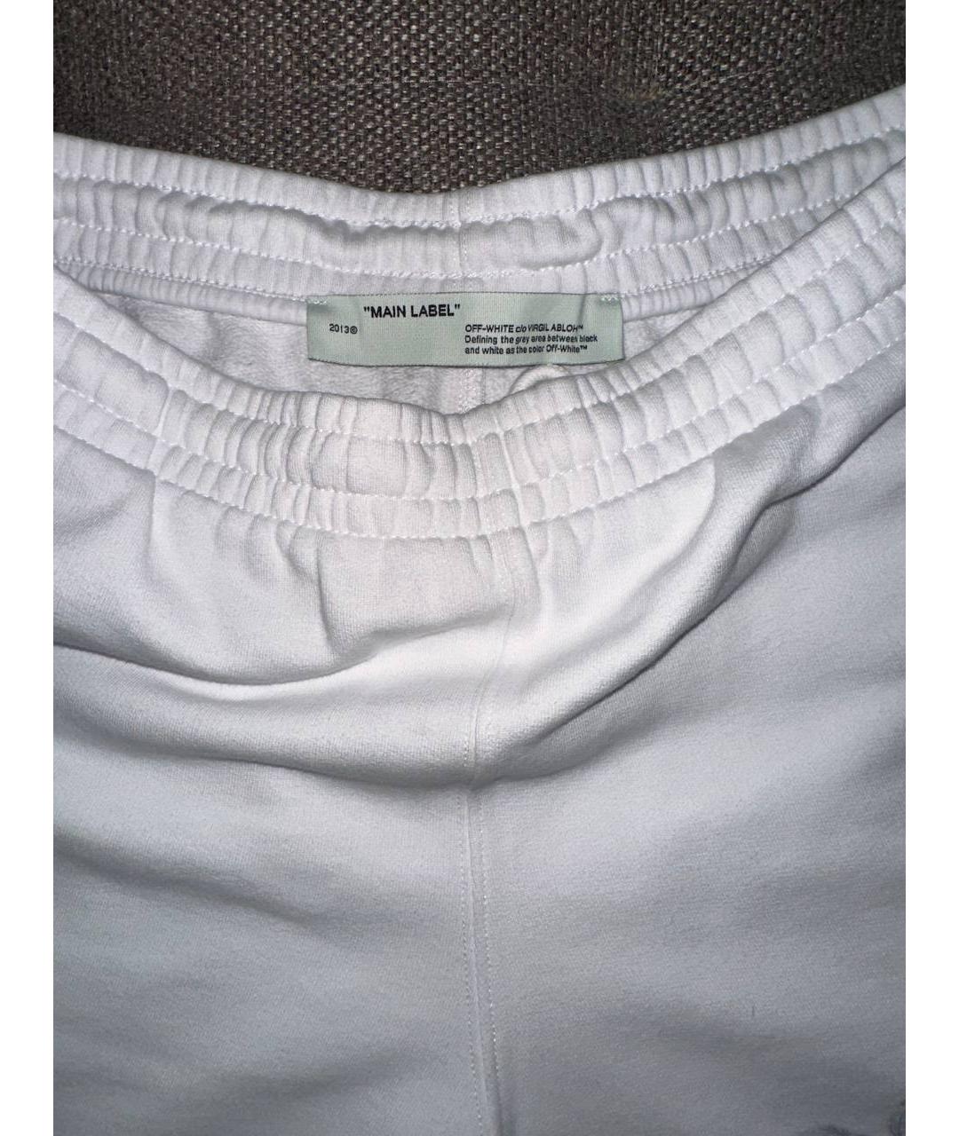 OFF-WHITE Белые хлопковые шорты, фото 3