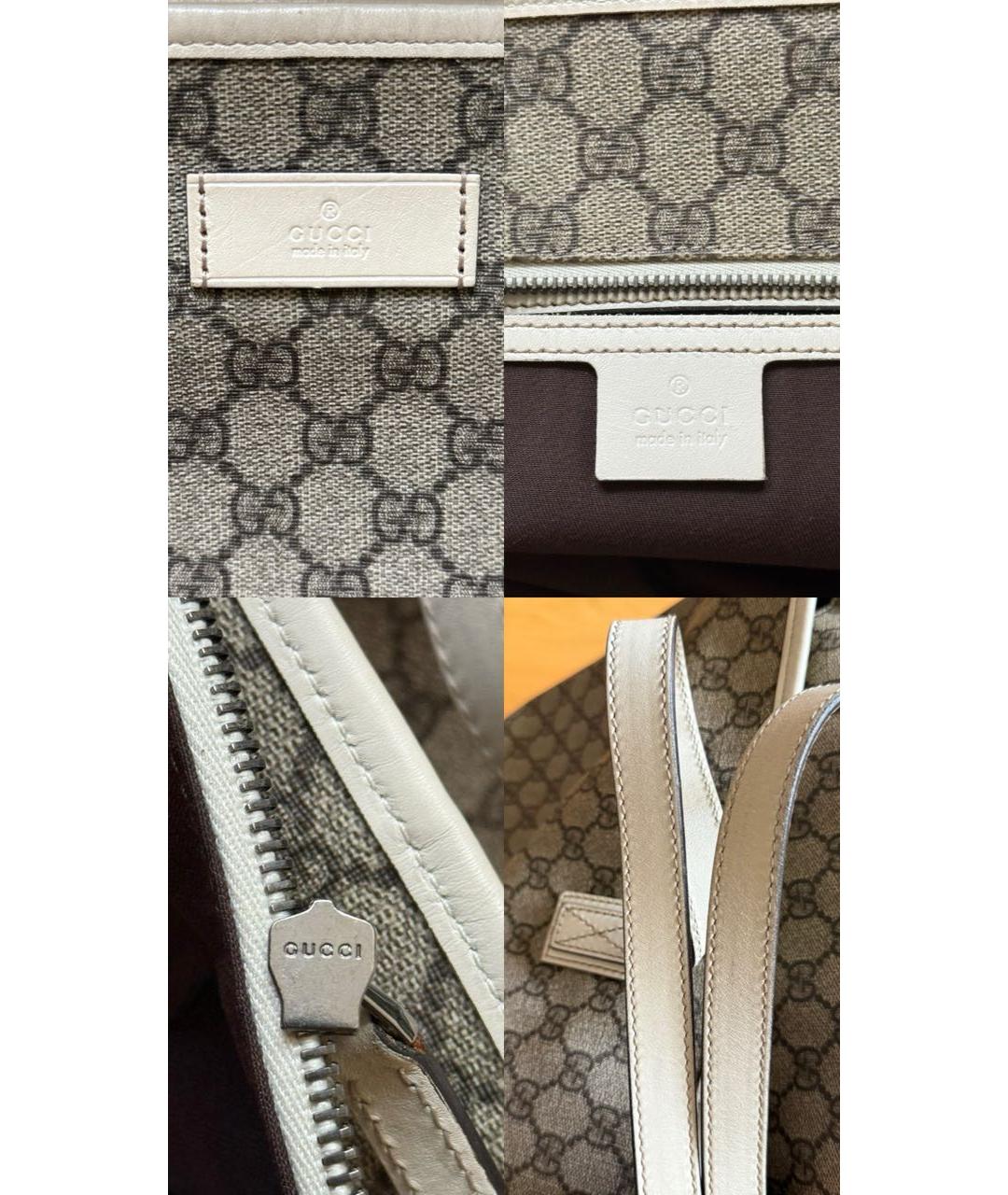 GUCCI Белая канва сумка тоут, фото 6