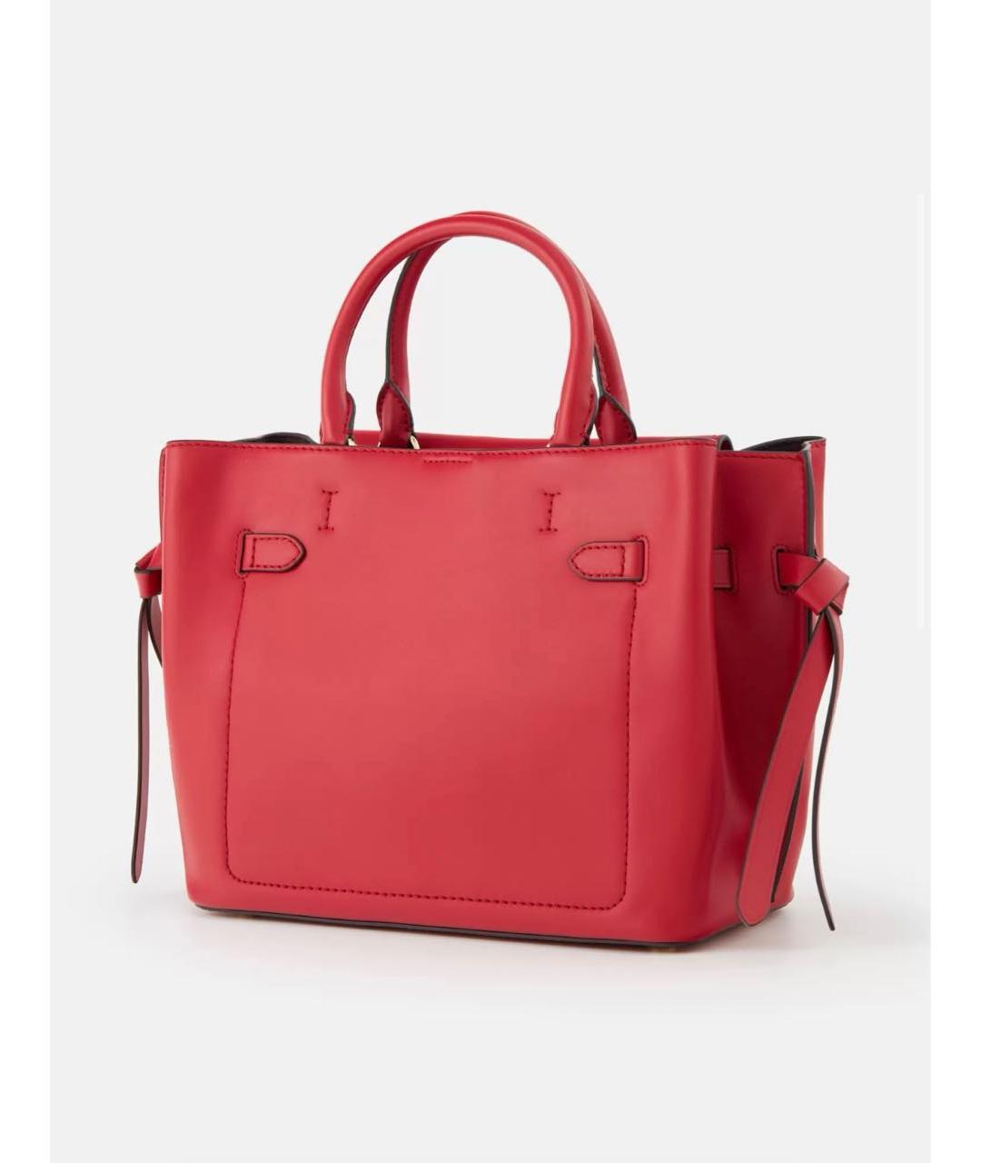 MICHAEL KORS Красная кожаная сумка с короткими ручками, фото 2