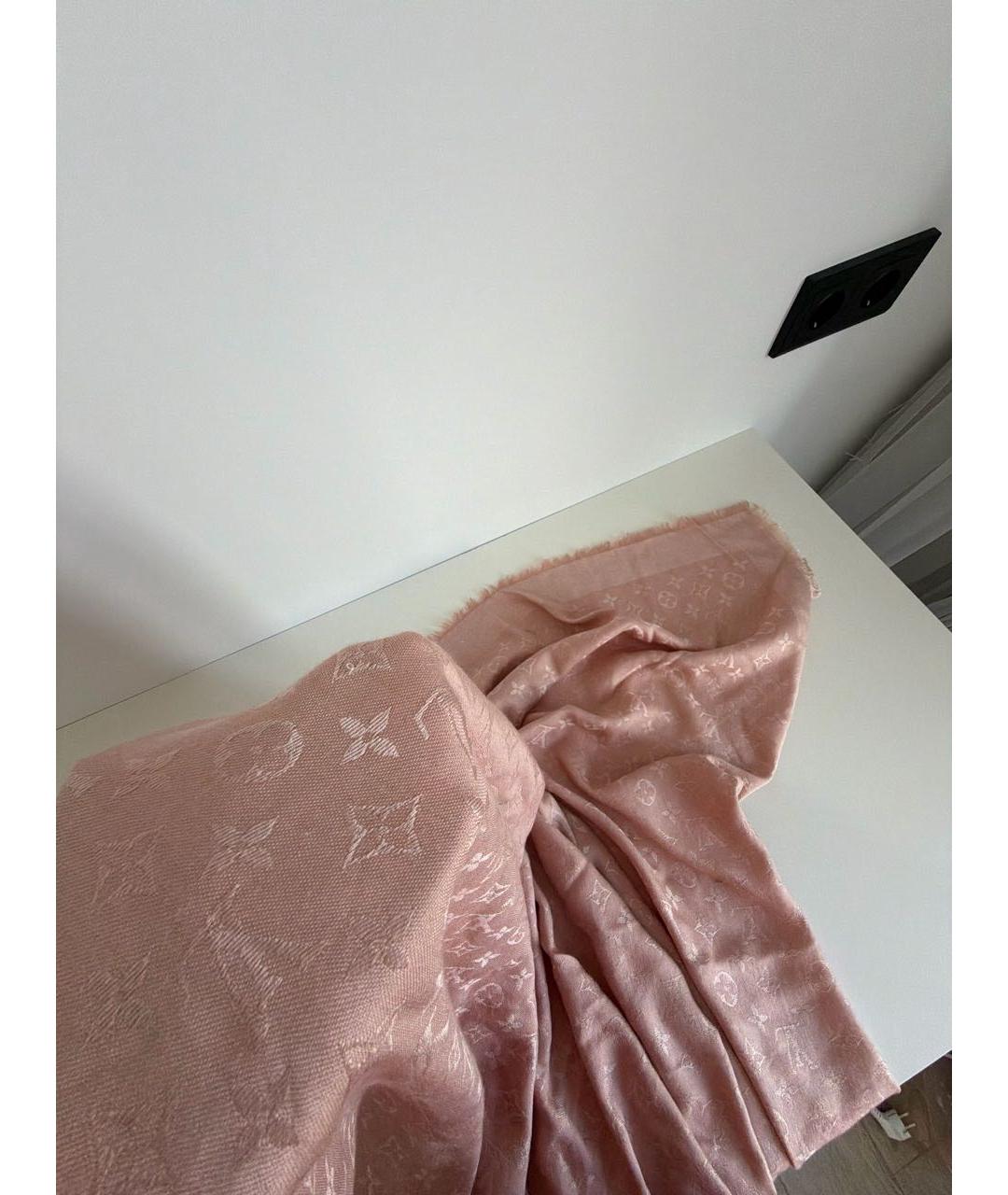 LOUIS VUITTON Розовый платок, фото 5