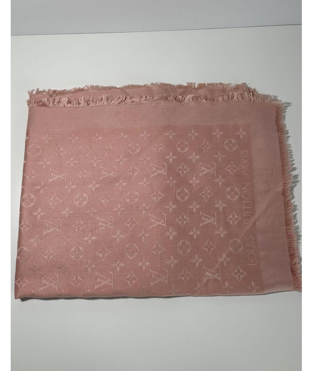 LOUIS VUITTON Розовый платок, фото 6