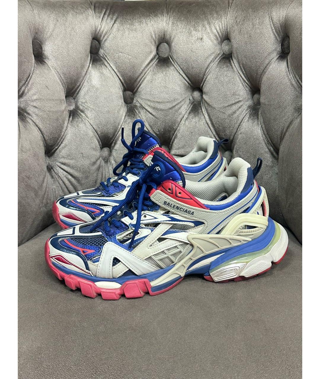 BALENCIAGA Синие синтетические кроссовки, фото 9