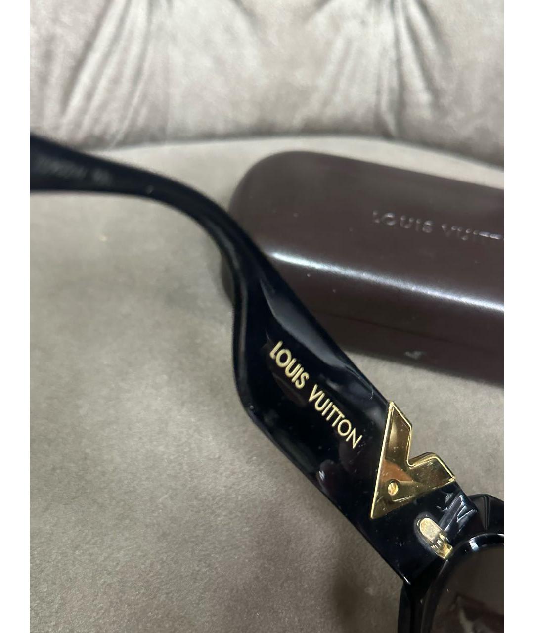 LOUIS VUITTON Черные пластиковые солнцезащитные очки, фото 5