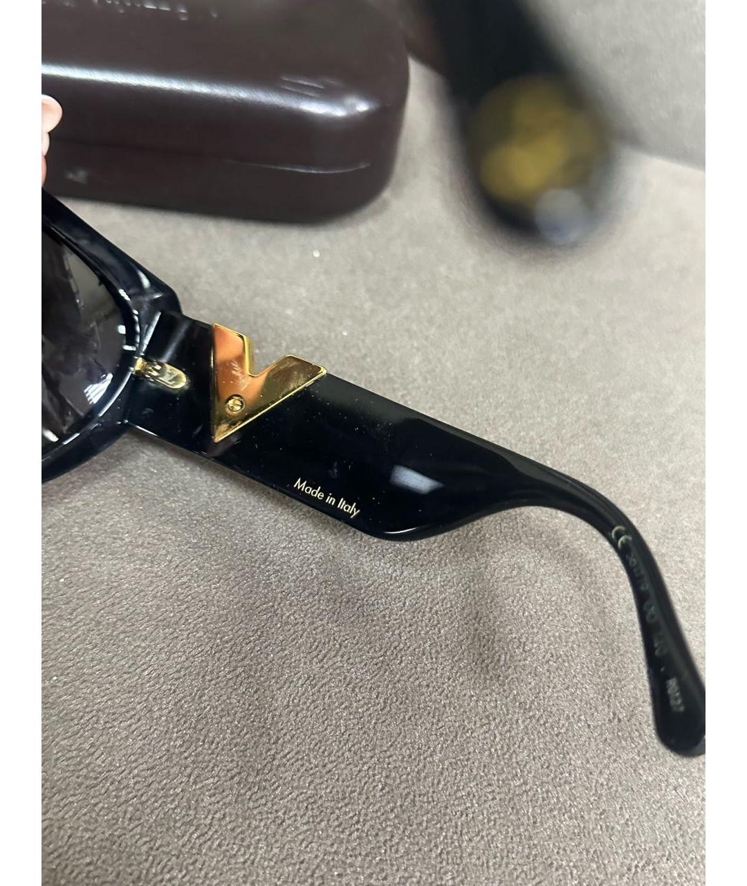 LOUIS VUITTON Черные пластиковые солнцезащитные очки, фото 4