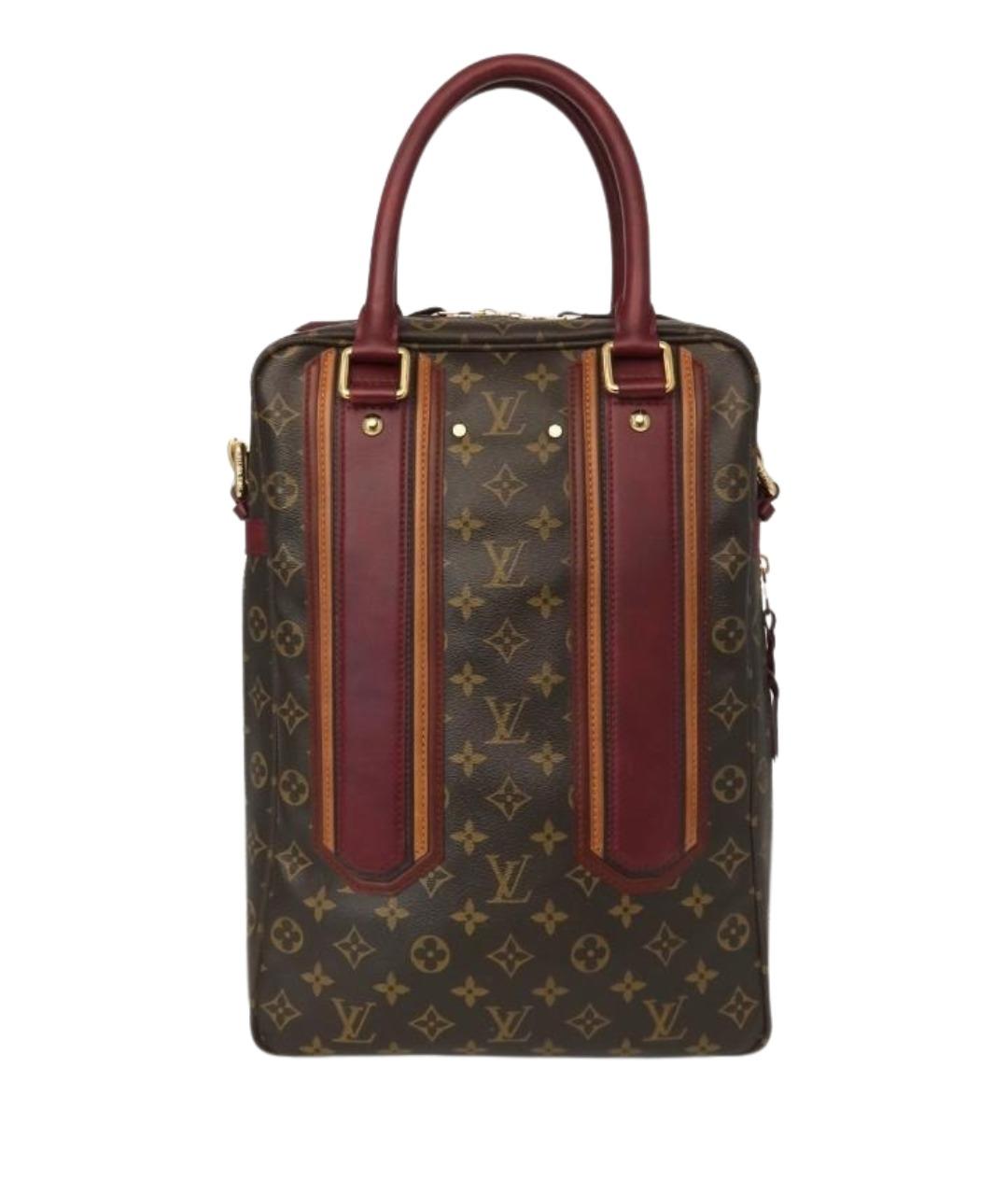 LOUIS VUITTON Коричневая канва сумка с короткими ручками, фото 1