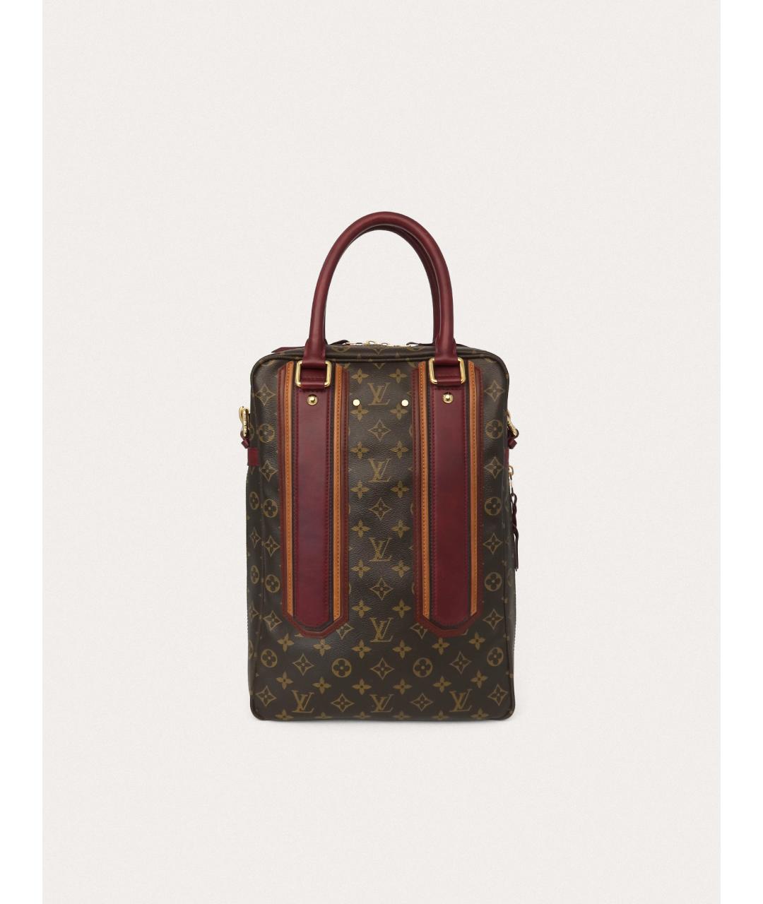 LOUIS VUITTON Коричневая канва сумка с короткими ручками, фото 9