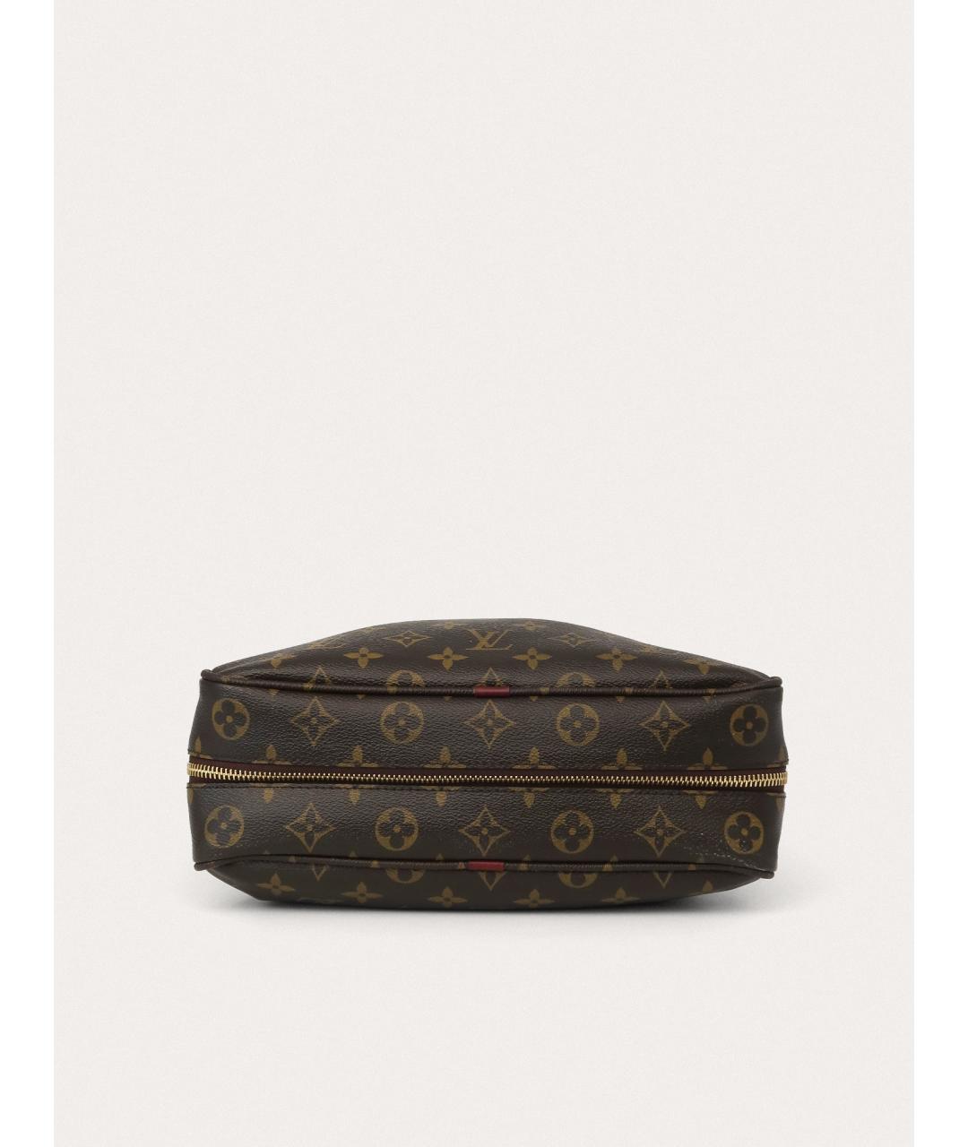 LOUIS VUITTON Коричневая канва сумка с короткими ручками, фото 4