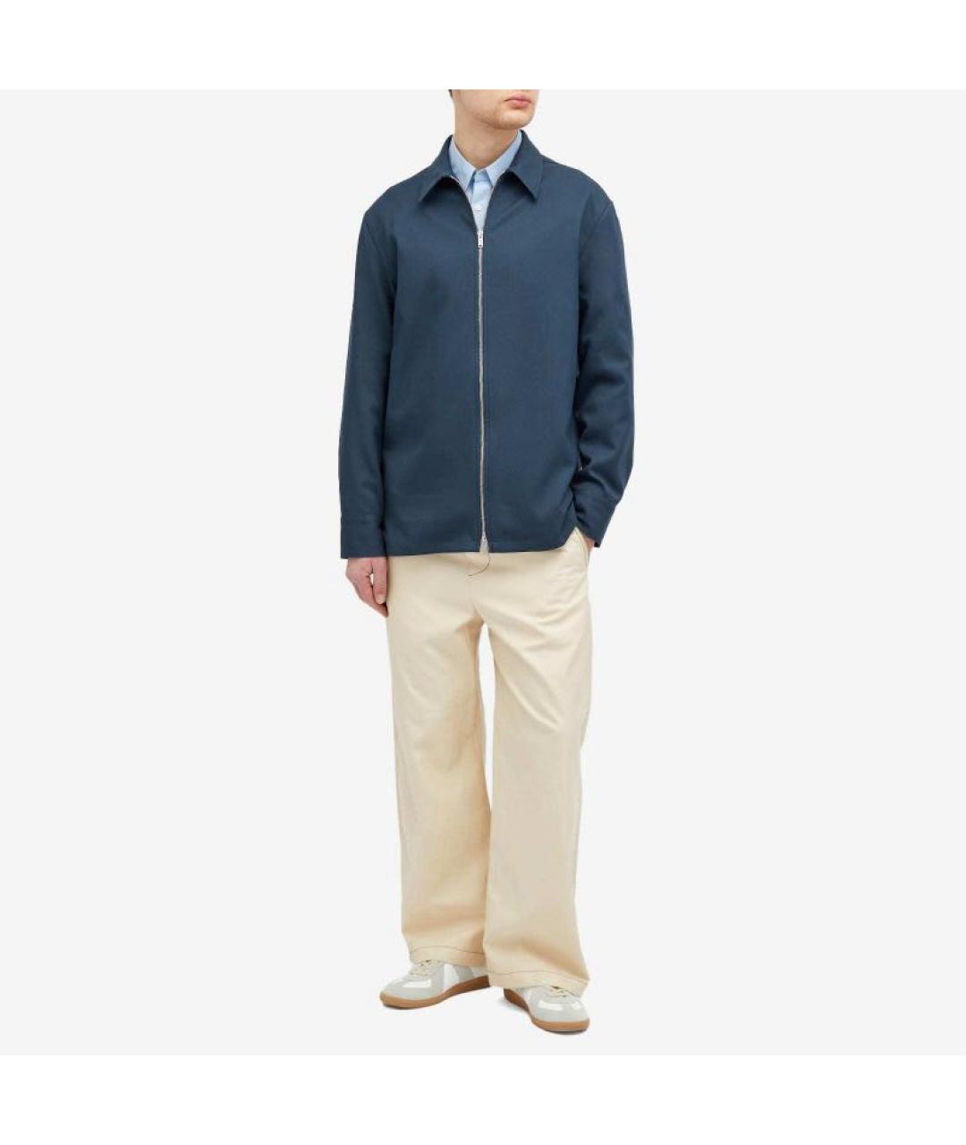 JIL SANDER Темно-синяя полиэстеровая куртка, фото 5