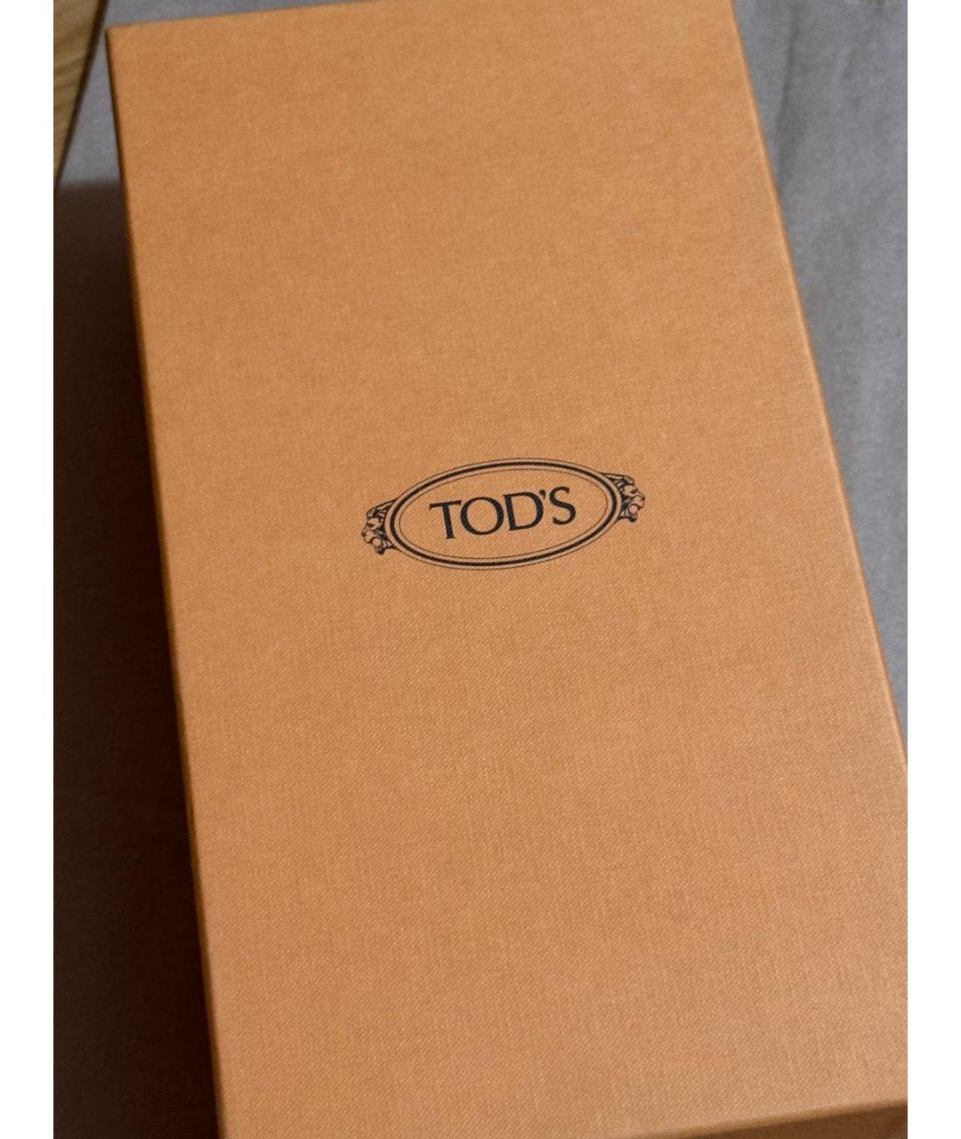 TOD'S Белые кожаные лоферы, фото 7