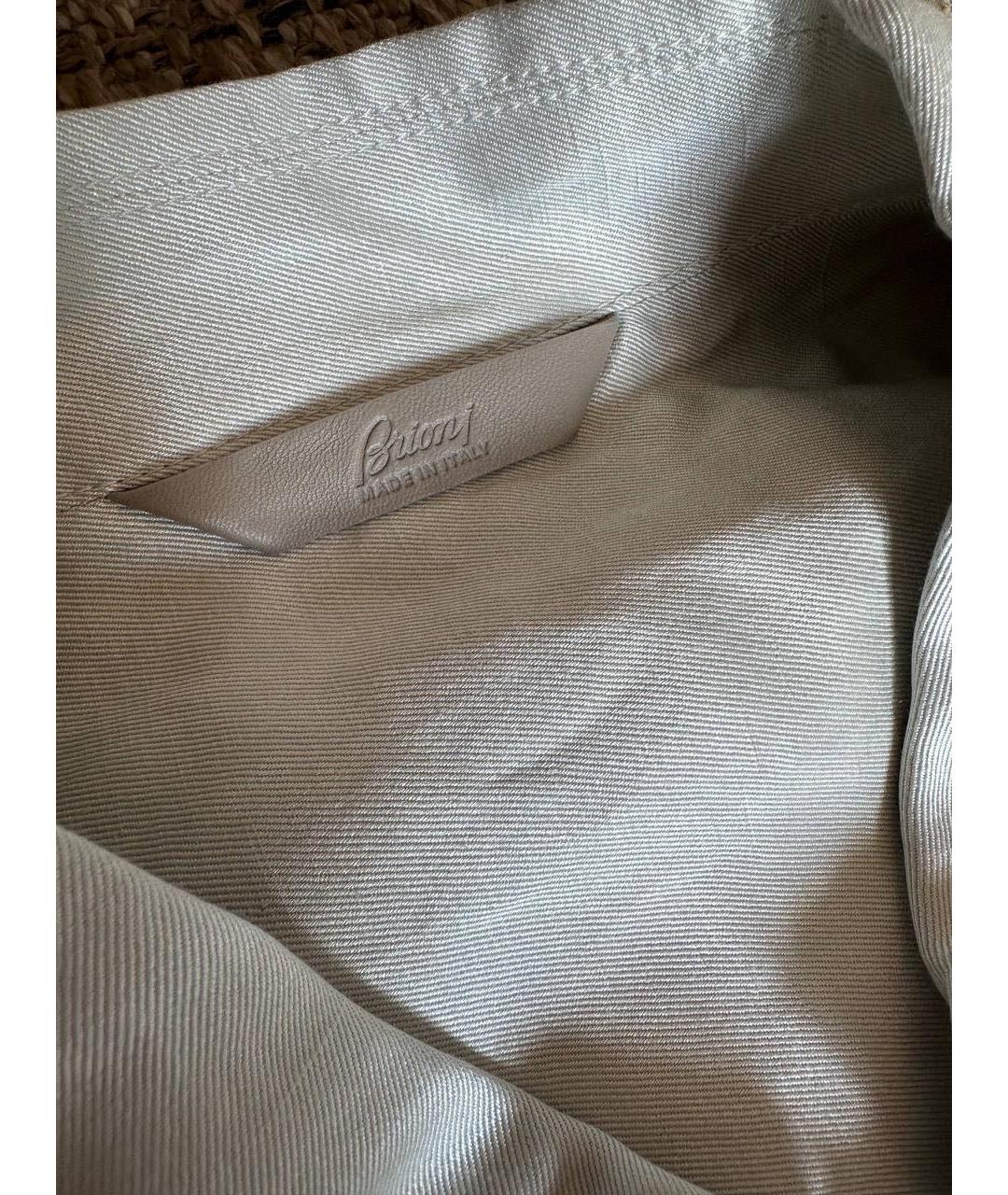 BRIONI Белая хлопковая куртка, фото 4