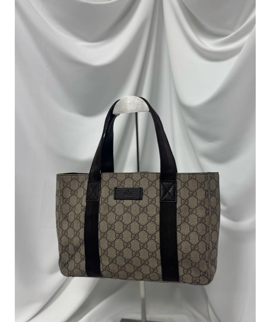GUCCI Бежевая канва сумка тоут, фото 2
