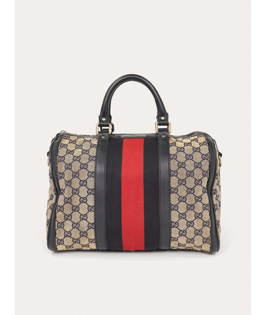 GUCCI Темно-синяя канва сумка с короткими ручками, фото 9