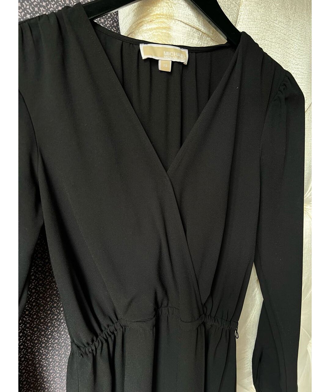 MICHAEL KORS Черное полиэстеровое платье, фото 3