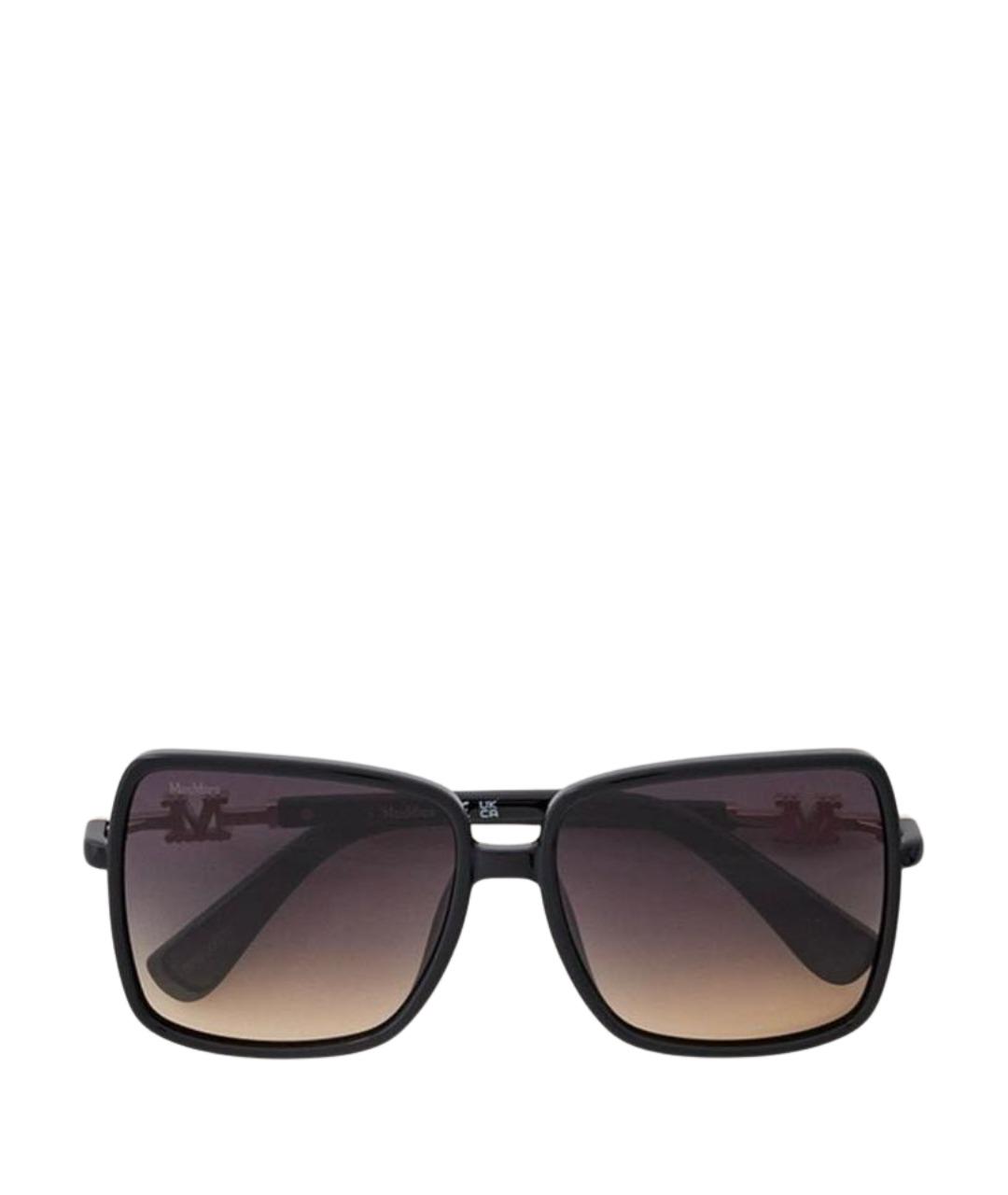 MAX MARA Черные пластиковые солнцезащитные очки, фото 1