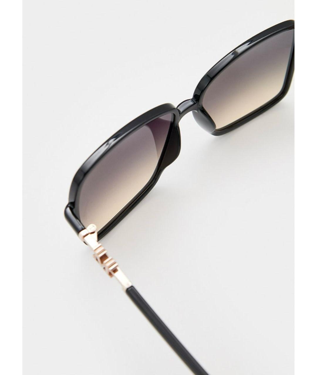 MAX MARA Черные пластиковые солнцезащитные очки, фото 4