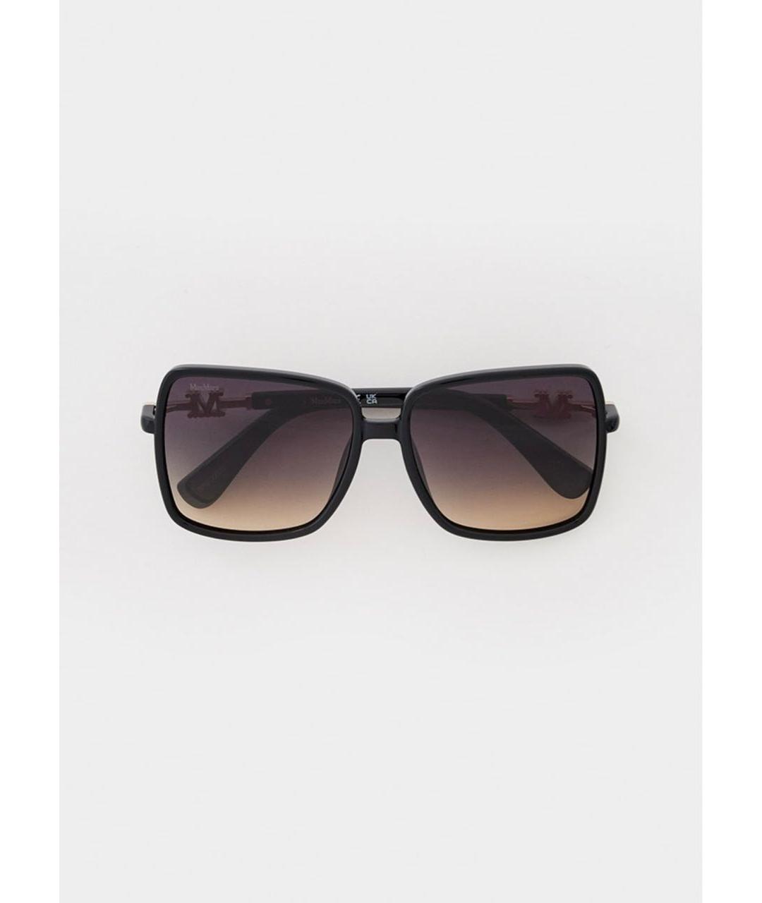 MAX MARA Черные пластиковые солнцезащитные очки, фото 8