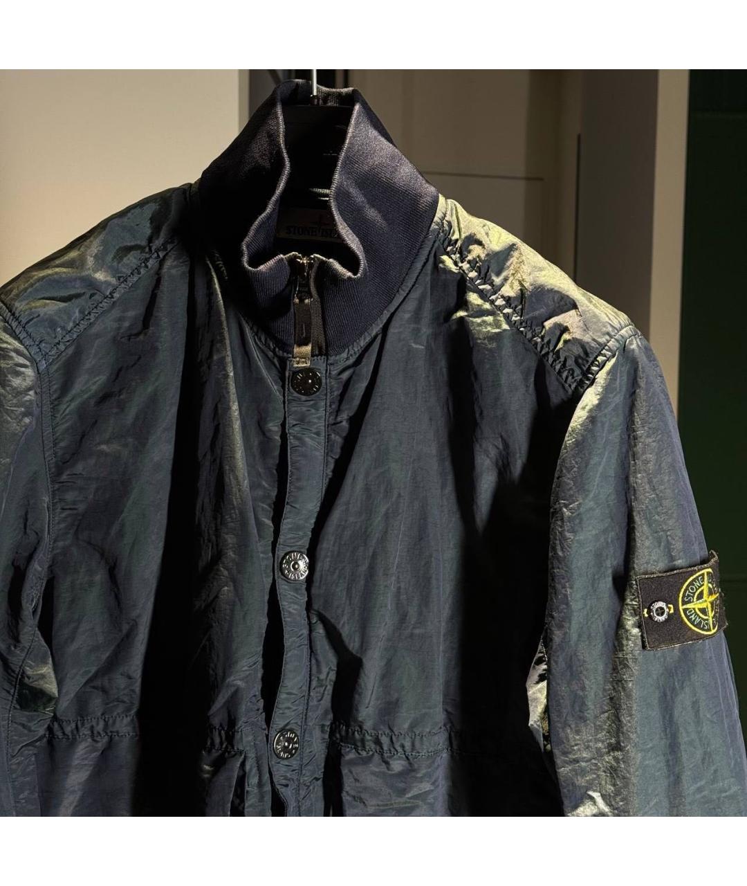 STONE ISLAND Темно-синяя куртка, фото 2