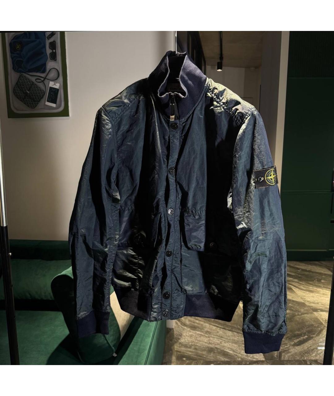 STONE ISLAND Темно-синяя куртка, фото 6