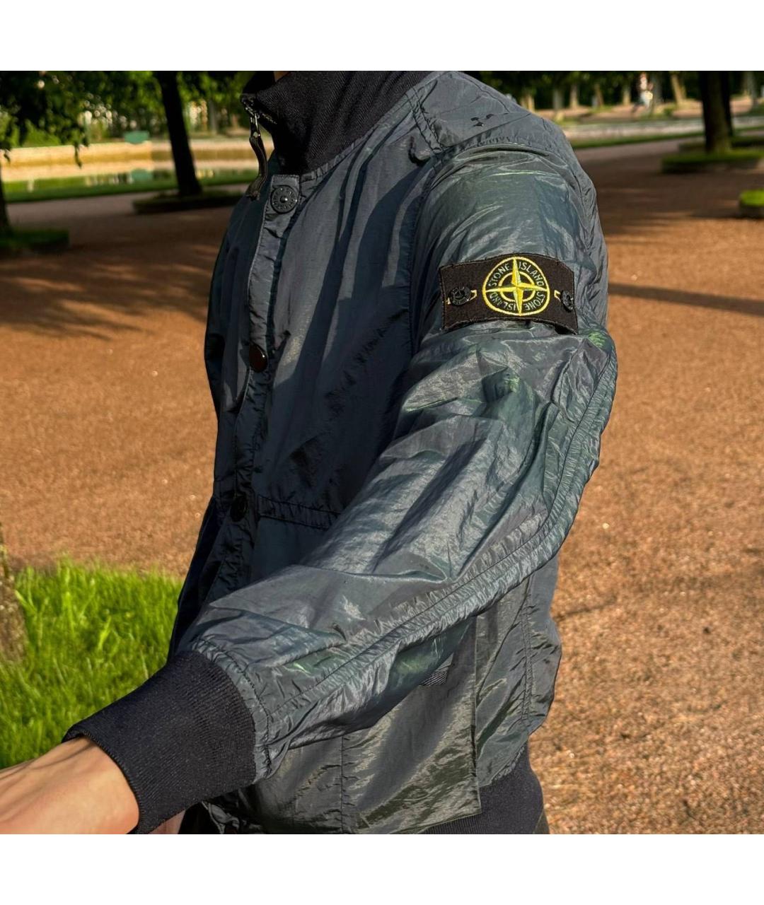 STONE ISLAND Темно-синяя куртка, фото 5