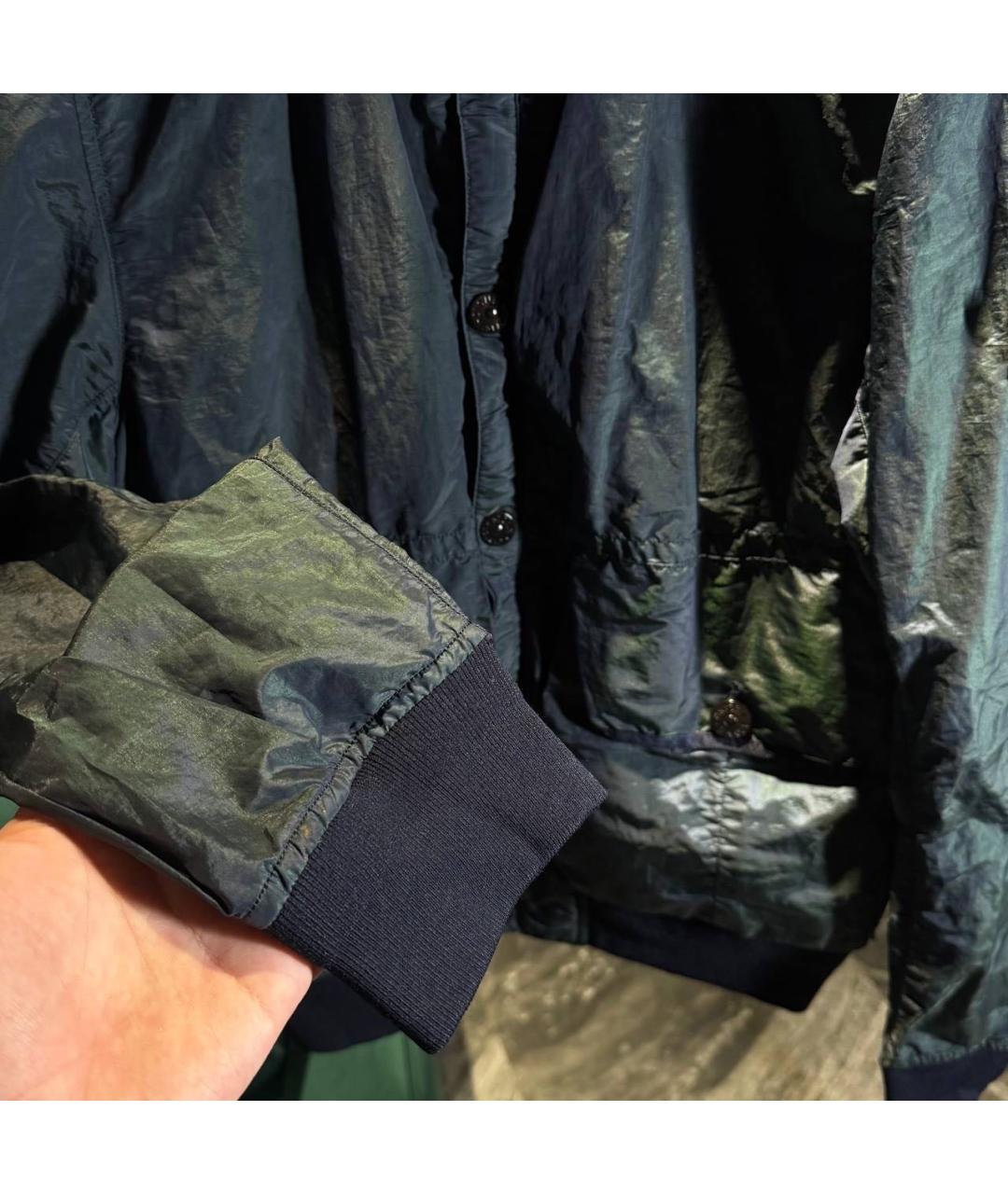 STONE ISLAND Темно-синяя куртка, фото 3