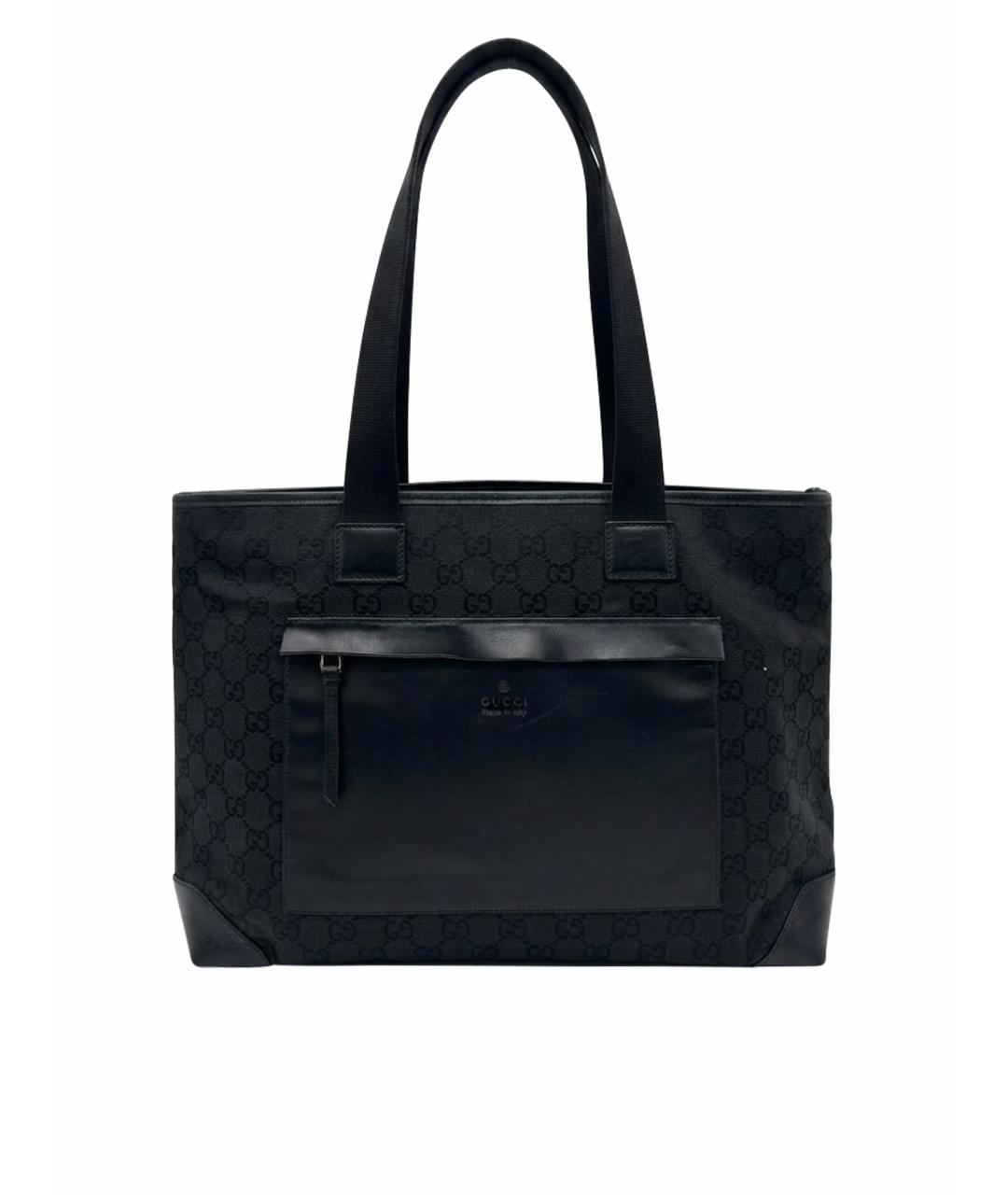 GUCCI Черная канва сумка с короткими ручками, фото 1