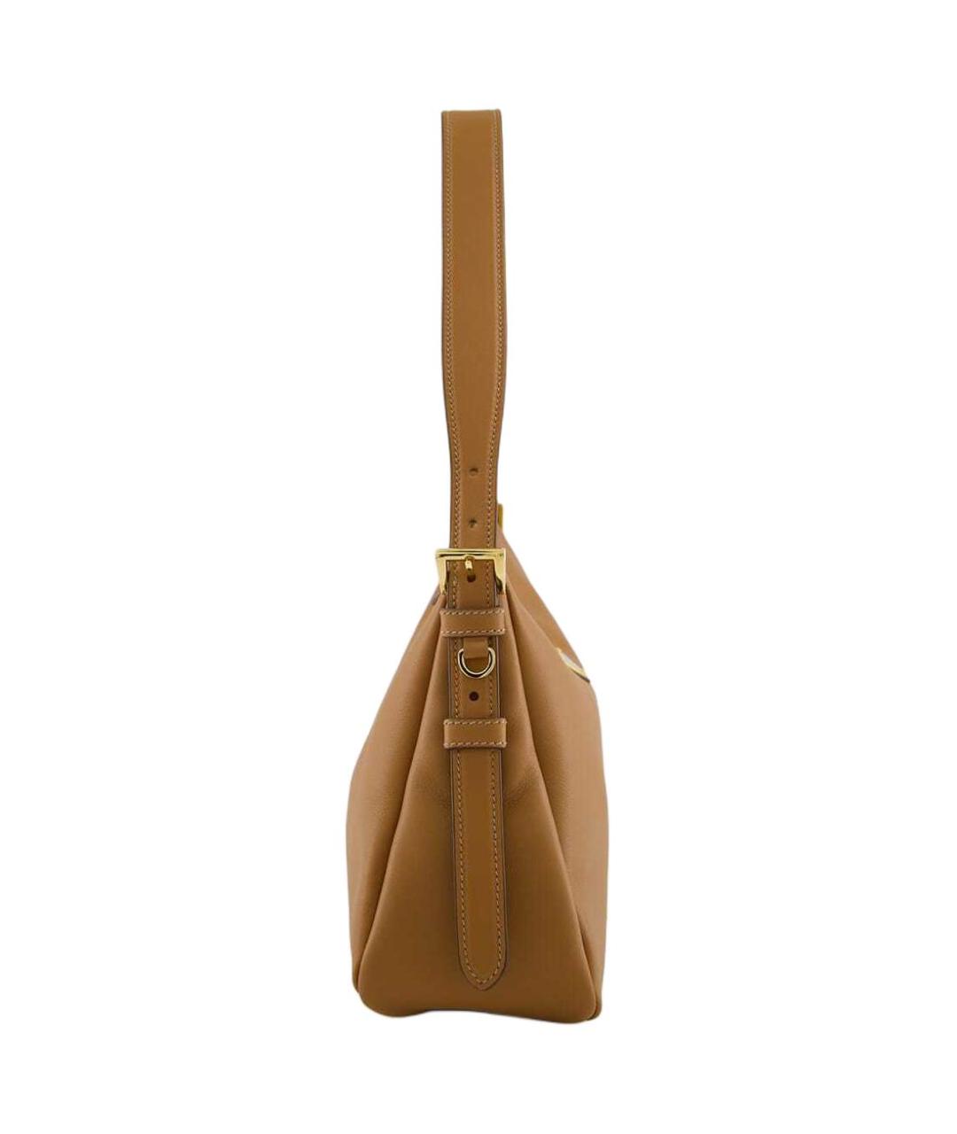PRADA Коричневая кожаная сумка через плечо, фото 3