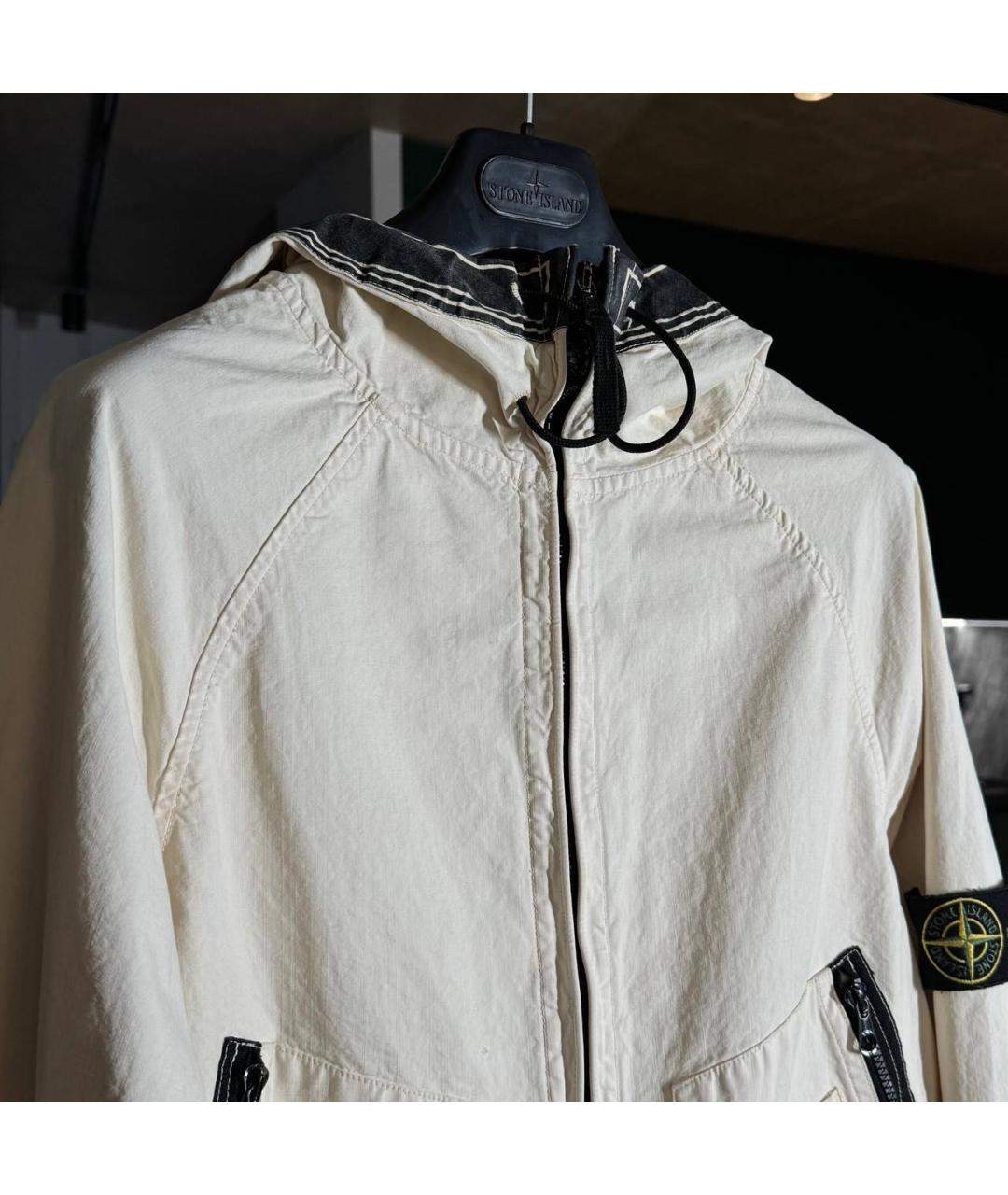 STONE ISLAND Белая куртка, фото 3