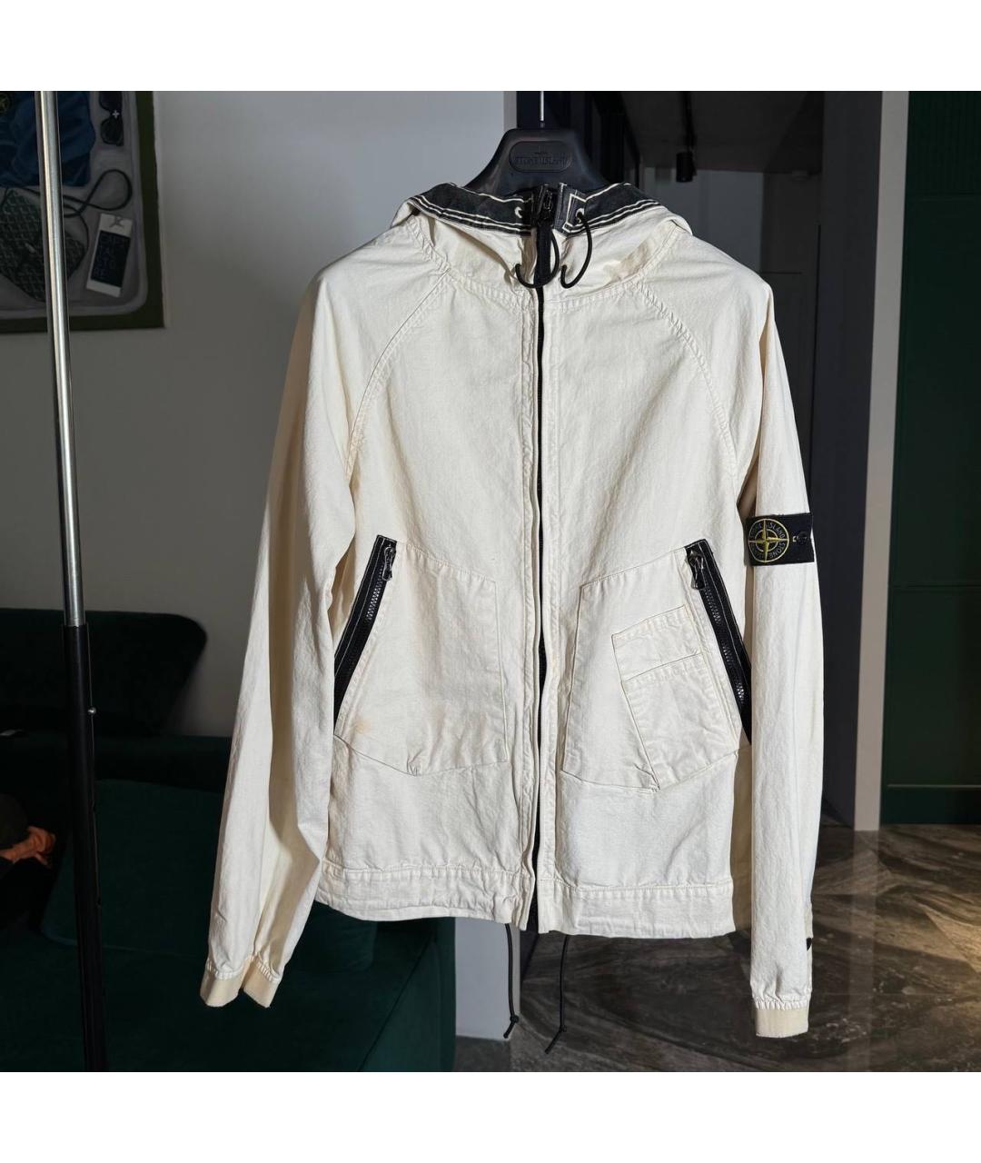 STONE ISLAND Белая куртка, фото 5