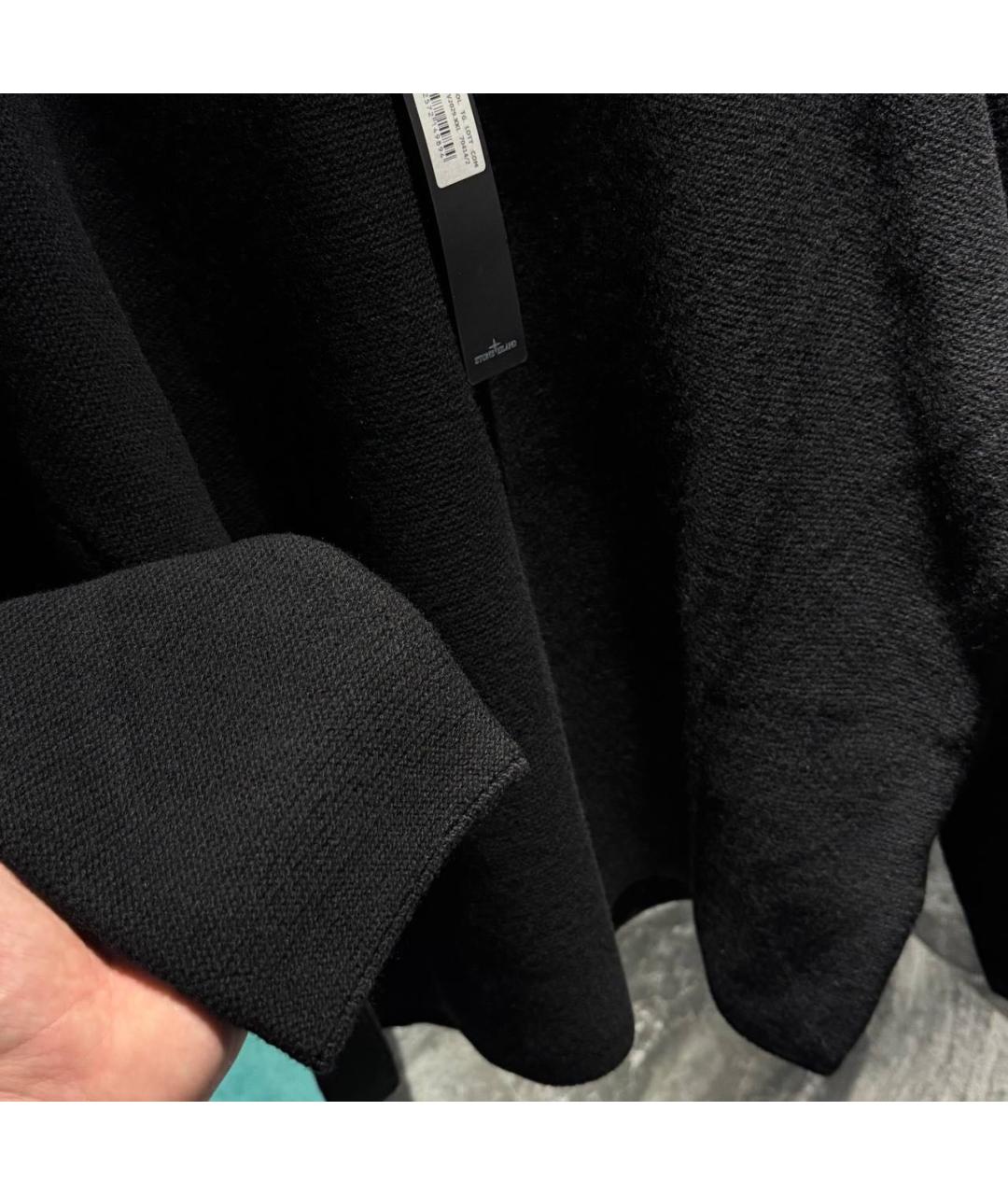 STONE ISLAND Черный шерстяной джемпер / свитер, фото 3