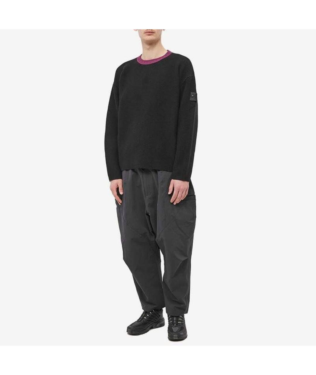STONE ISLAND Черный шерстяной джемпер / свитер, фото 5